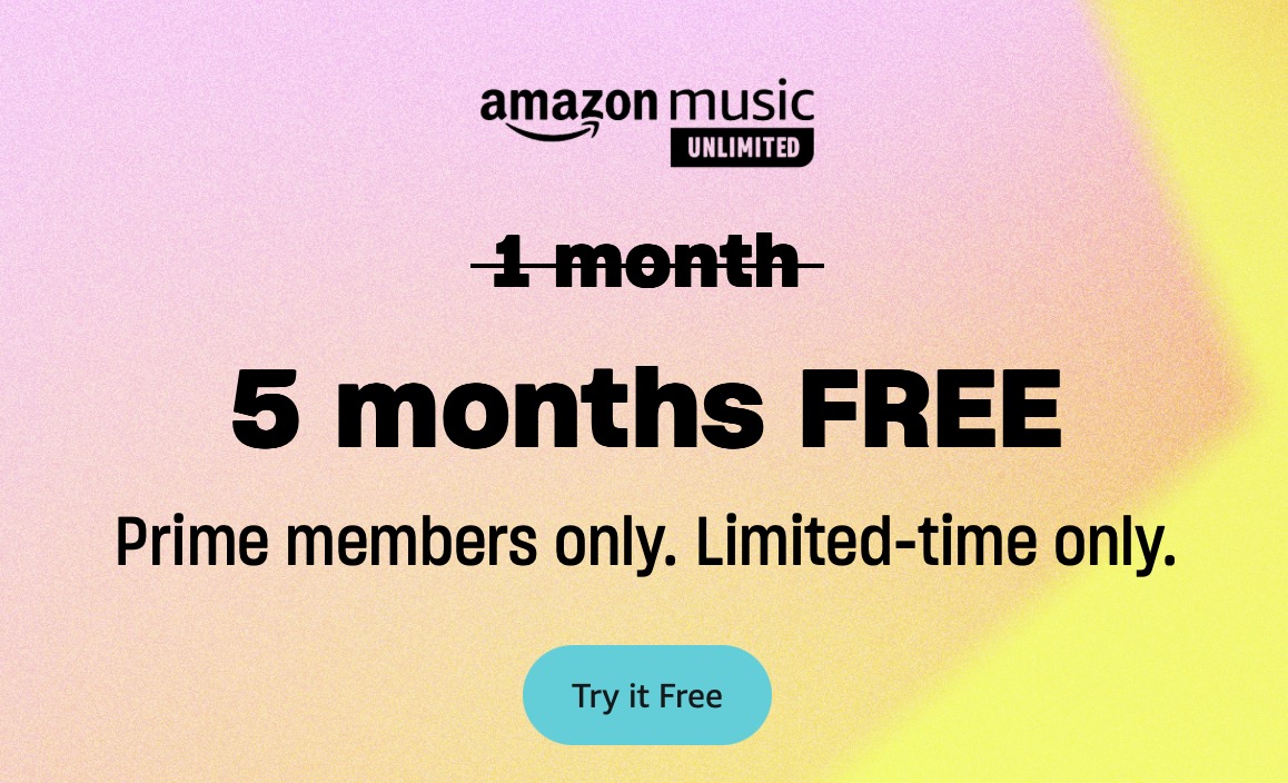 Amazon Music 3 Months Free Trial Promo Code Money Saving Mom®